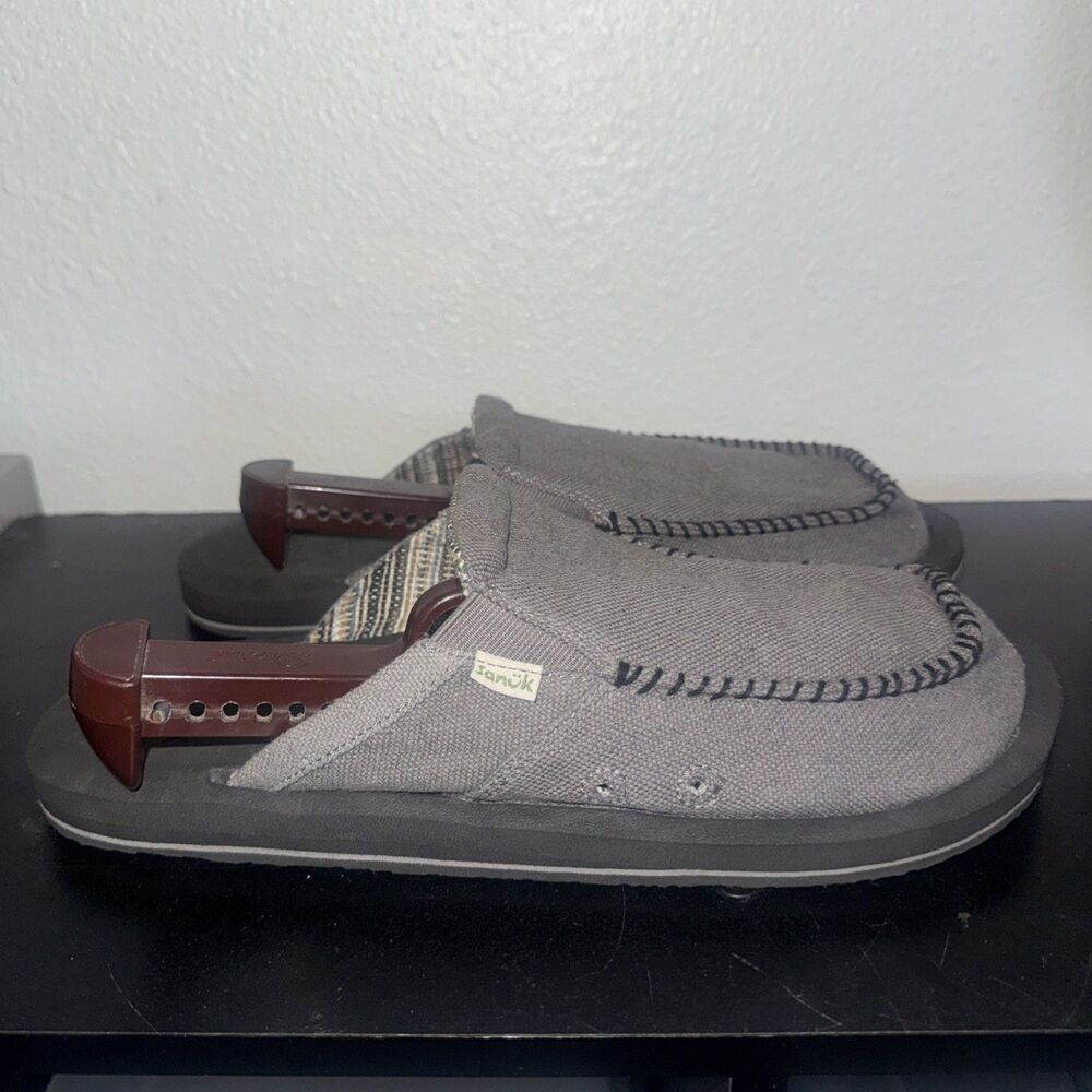 Sanuk Men's You Got My Back ST Hemp Shoes Size 9 Mules